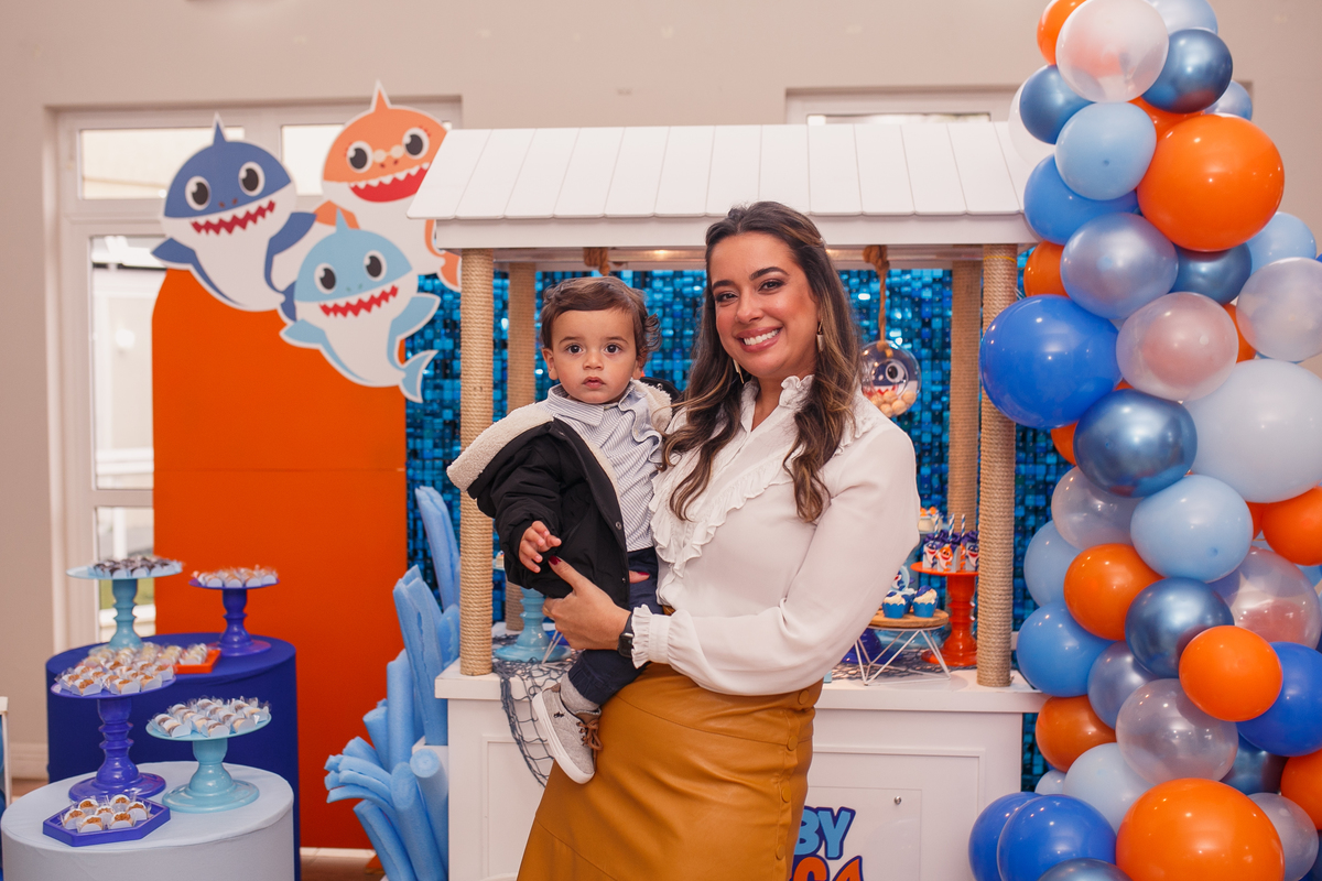 Fotografa familia Curitiba - Aniversário bebe 1 ano Peixinhos