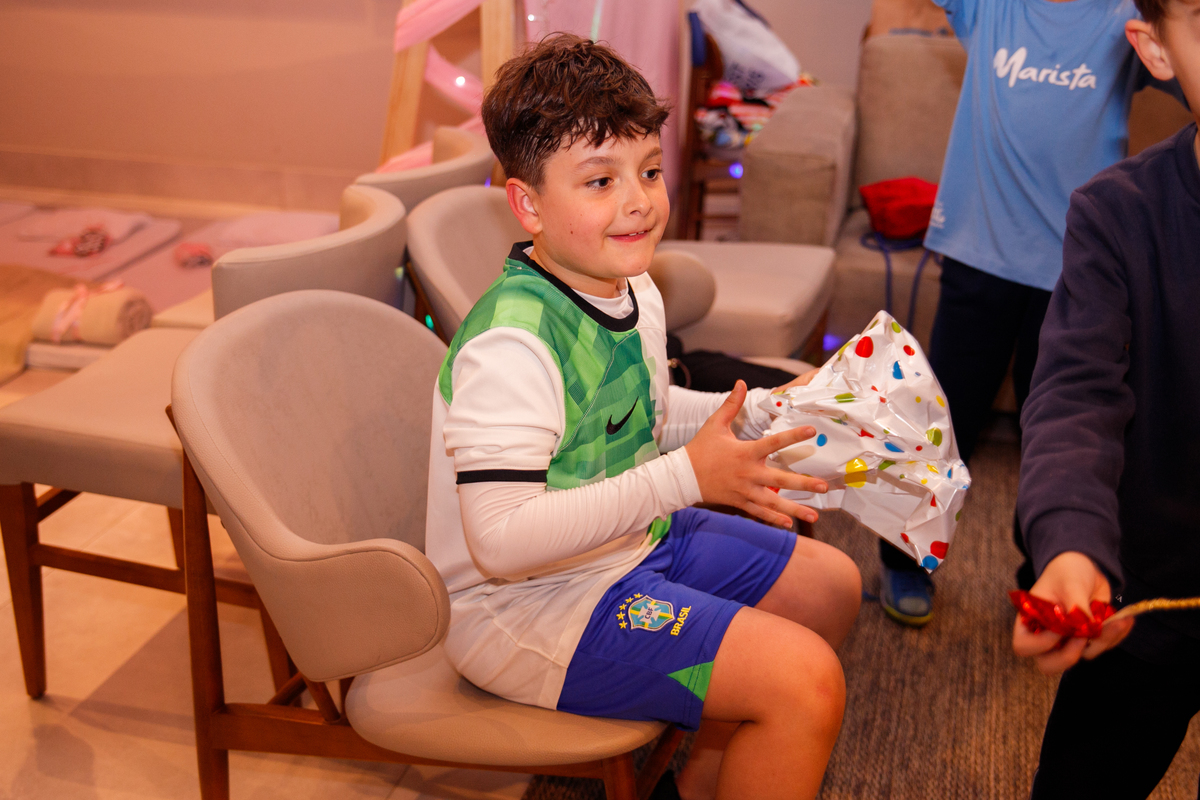 Fotografa familia Curitiba - aniversario festa. do pijama futebol 