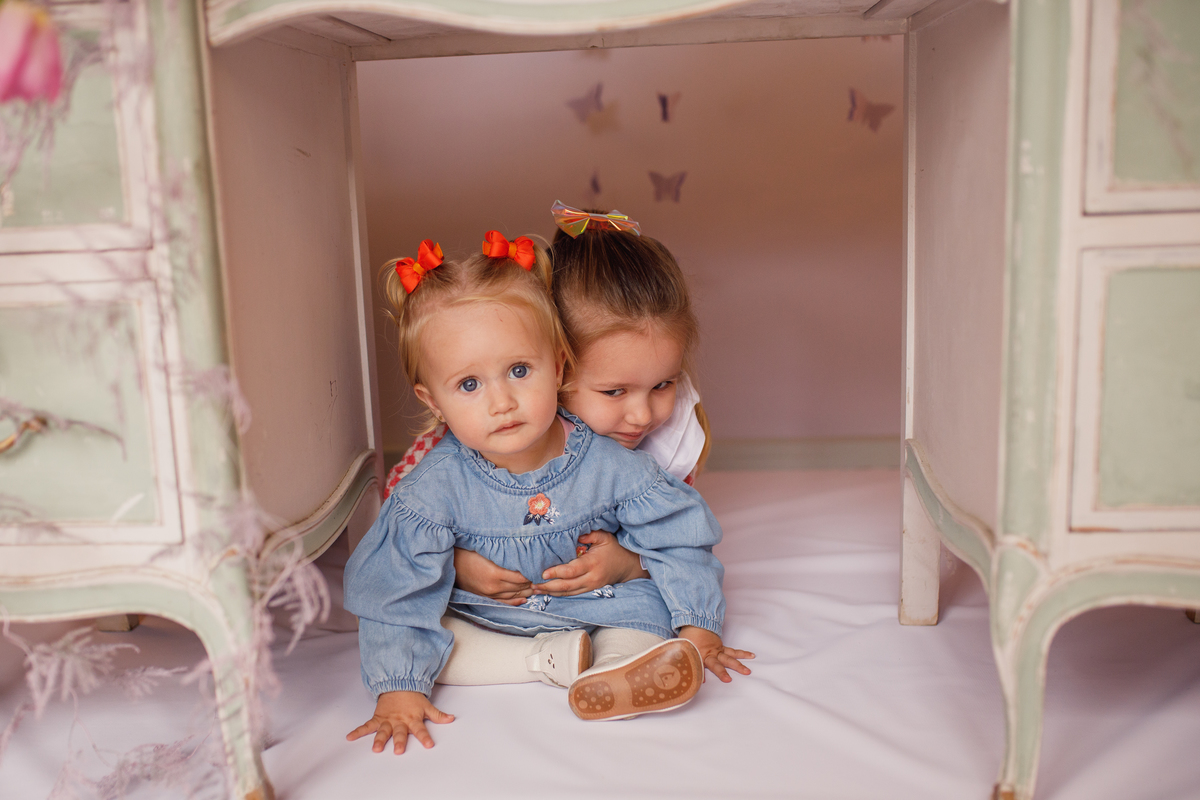 Fotografa familia Curitiba - Aniversário flores menina 4 anos