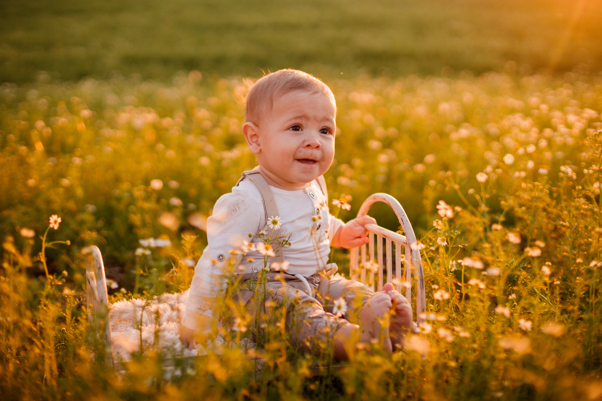 Fotografa familia Curitiba - ensaio externo bebe camomila Mandirituba