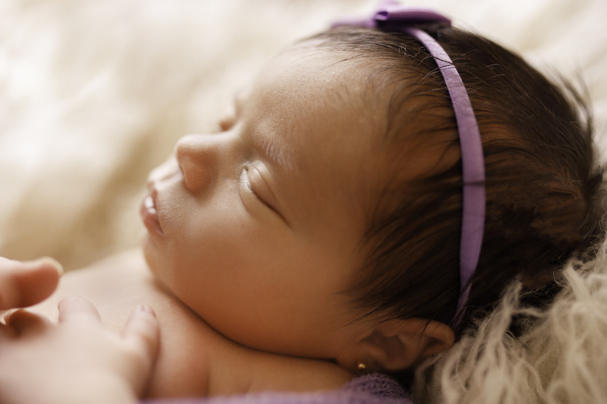 Fotografa familia Curitiba - Newborn bebe menina lavanda 