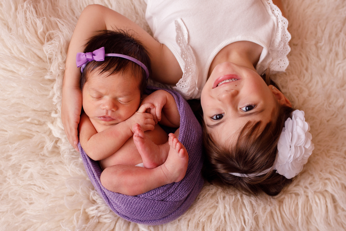 Fotografa familia Curitiba - Newborn bebe menina lavanda 