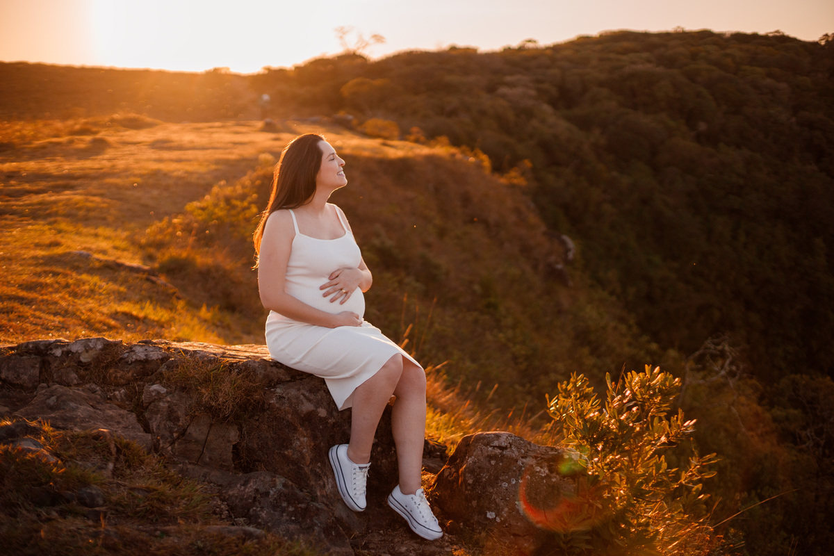 Fotografa familia Curitiba - Praia Grande SC gestante balões externo