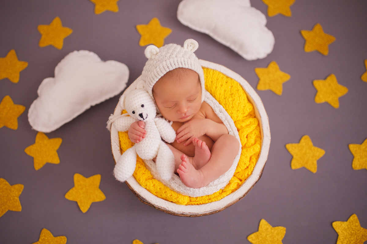 Fotografa familia Curitiba - Newborn estúdio estrelas