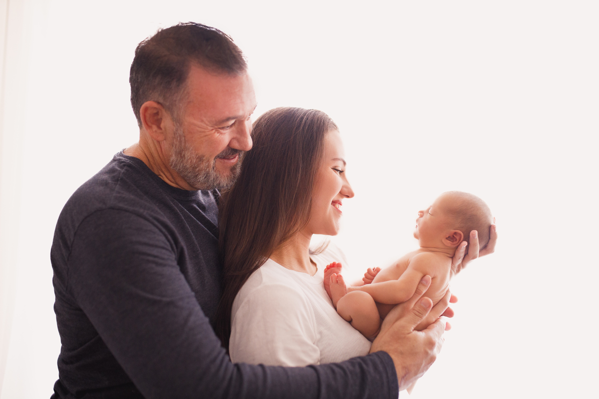 Fotografa familia Curitiba - Newborn estúdio estrelas