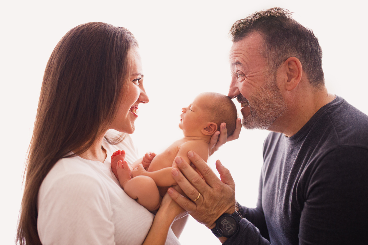 Fotografa familia Curitiba - Newborn estúdio estrelas