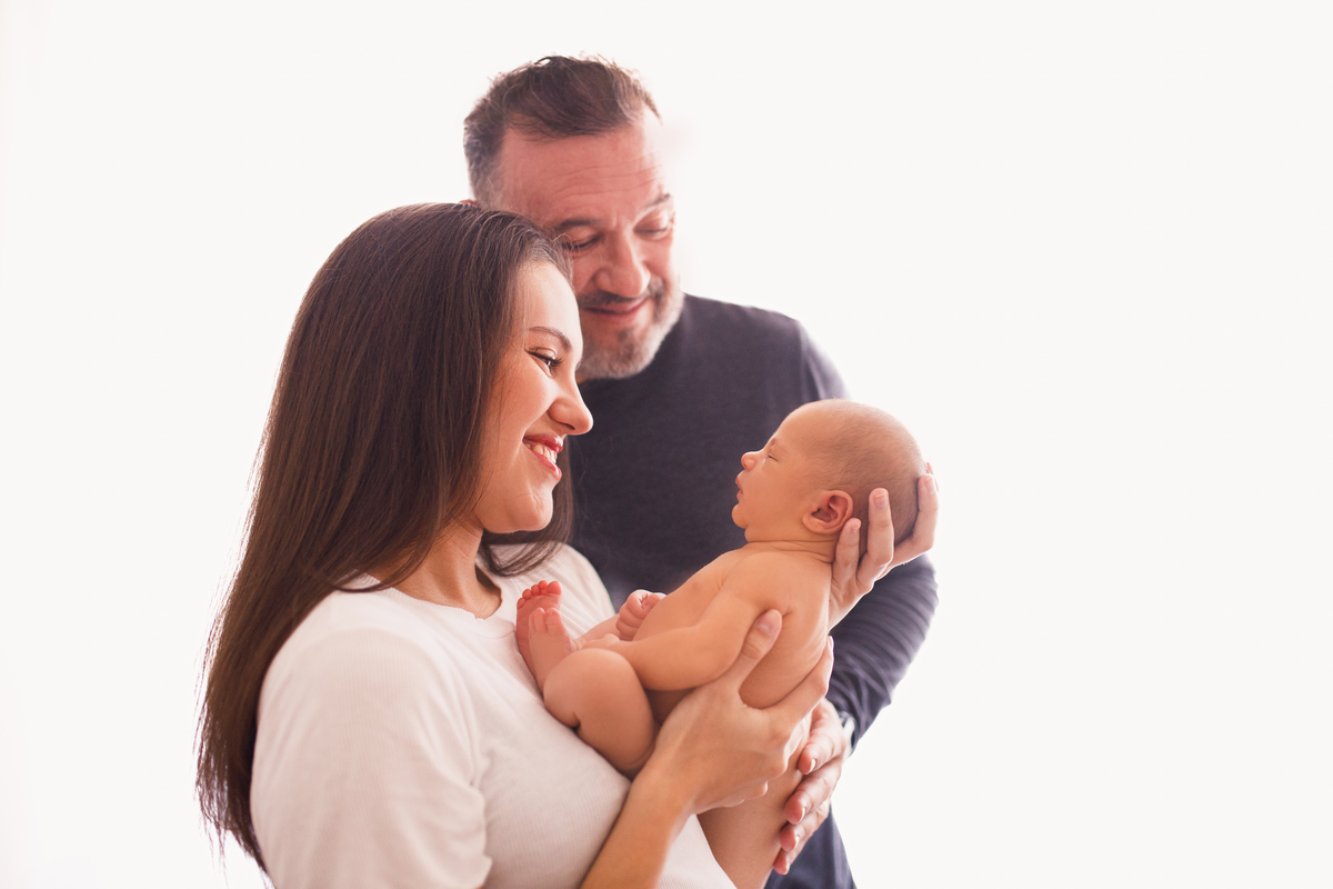 Fotografa familia Curitiba - Newborn estúdio estrelas