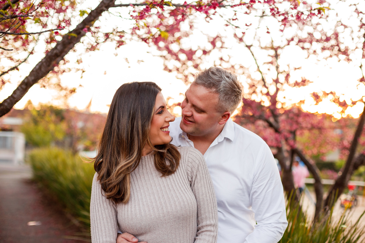 Fotografa familia Curitiba - ensaio externo cerejeiras bebê 