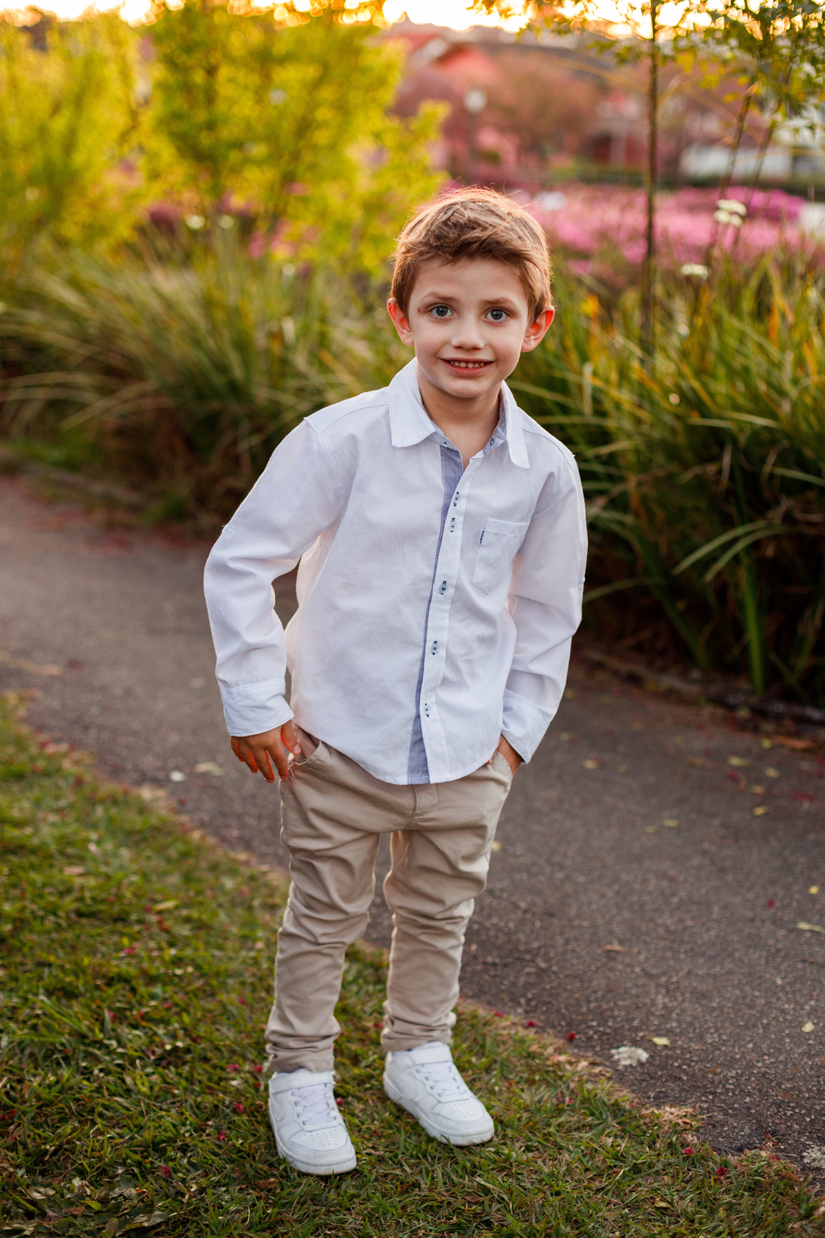 Fotografa familia Curitiba - ensaio externo cerejeiras bebê 