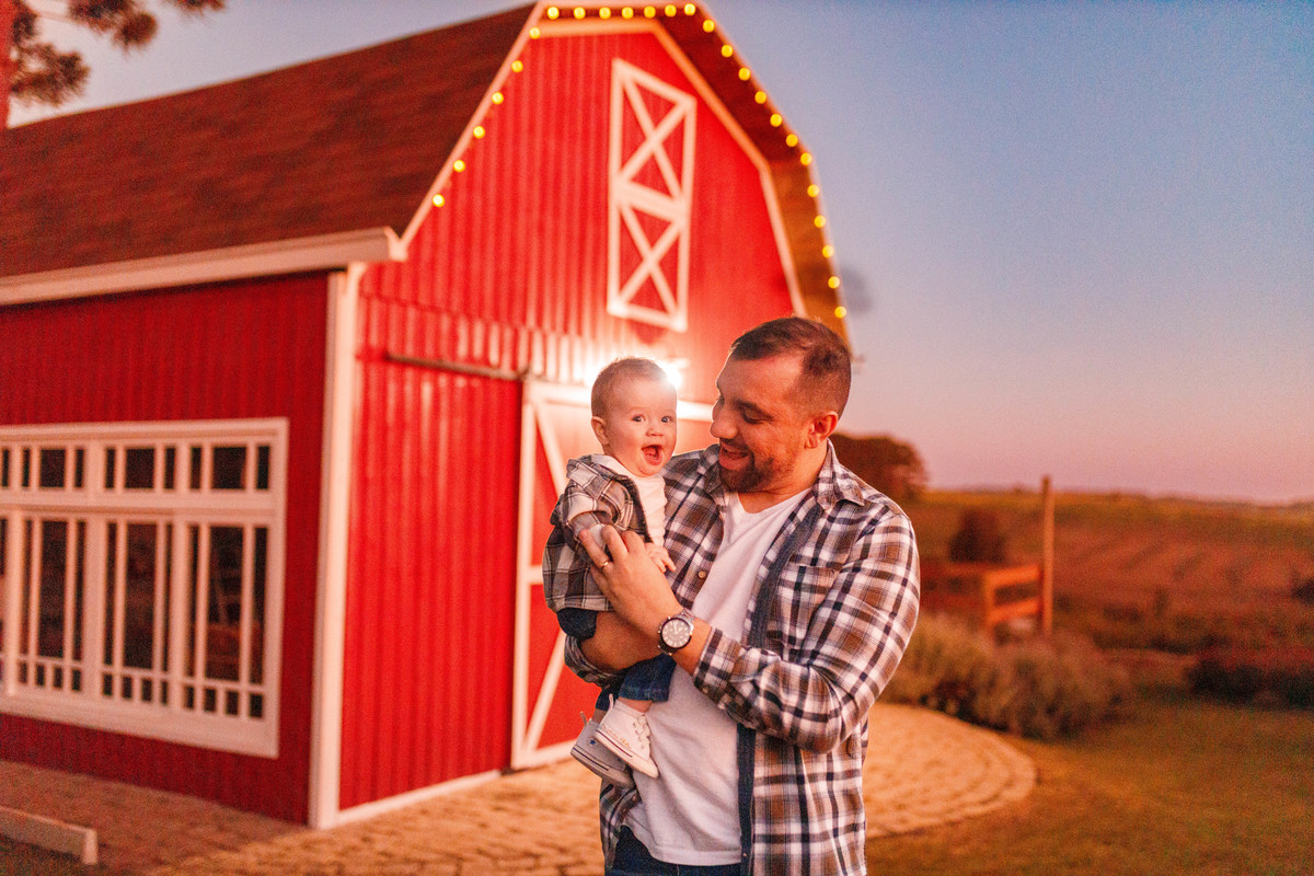Fotografa familia Curitiba - picnic bebes lavatório por do sol
