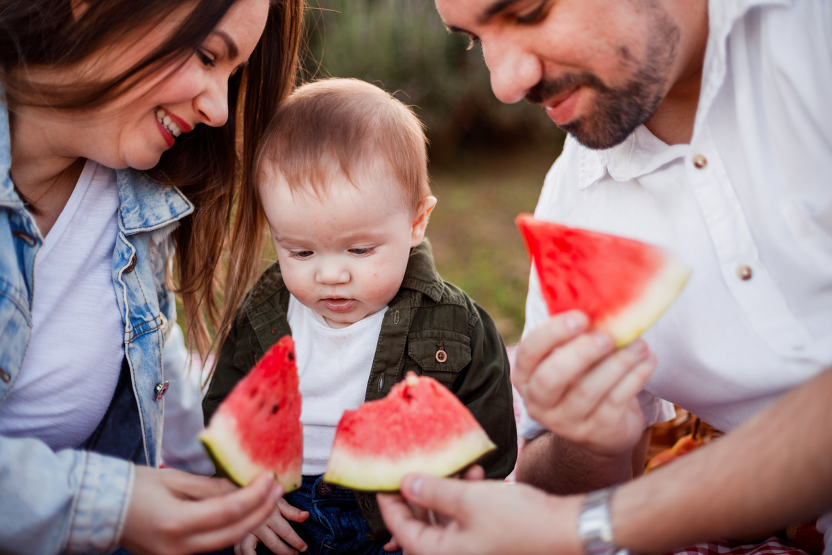 Fotografa familia Curitiba - picnic bebes lavatório por do sol