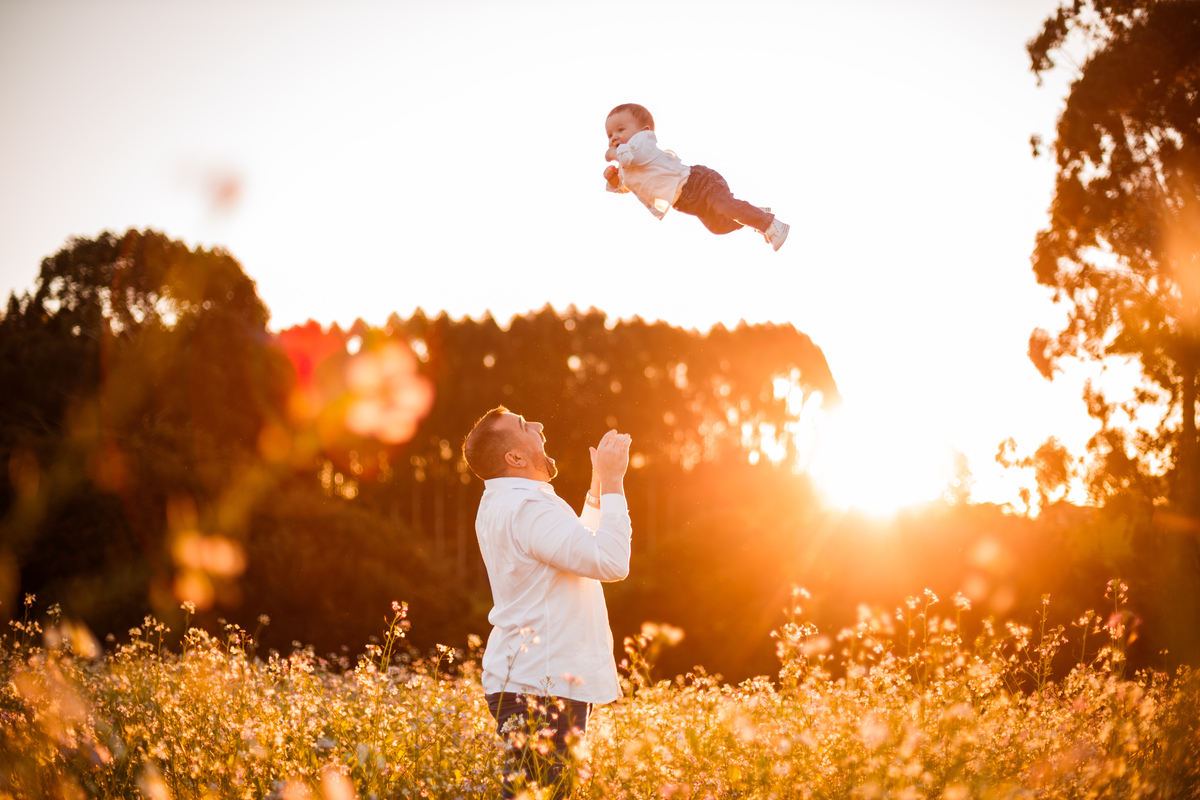 Fotografa familia Curitiba - picnic bebes lavatório por do sol