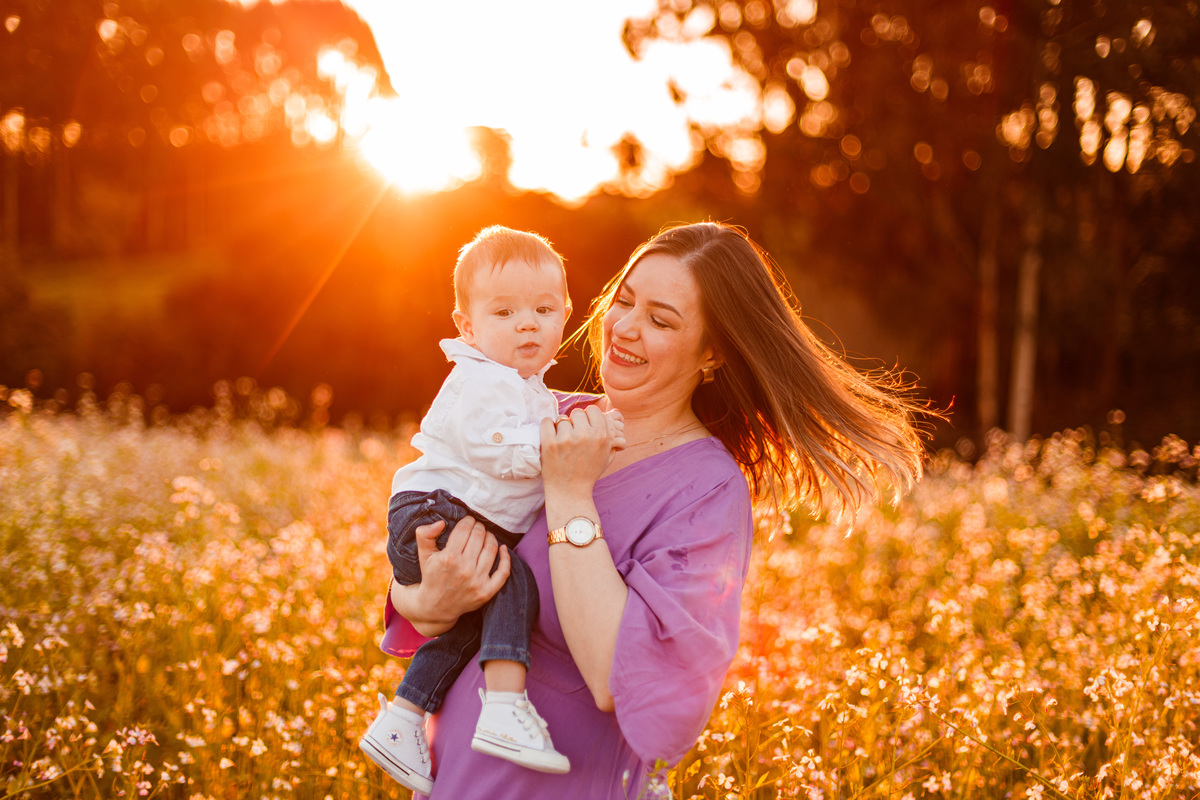 Fotografa familia Curitiba - picnic bebes lavatório por do sol