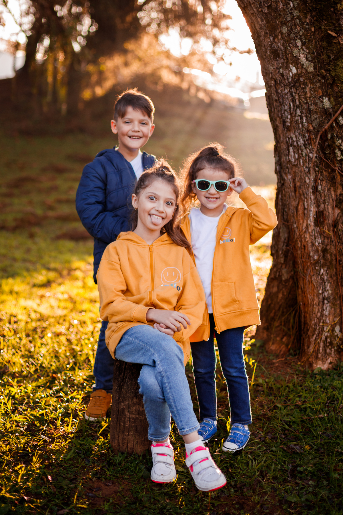 Fotografa familia Curitiba - externo com cores pó colorido California donuts