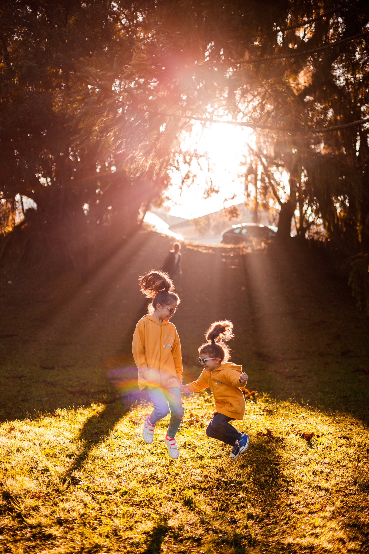 Fotografa familia Curitiba - externo com cores pó colorido California donuts