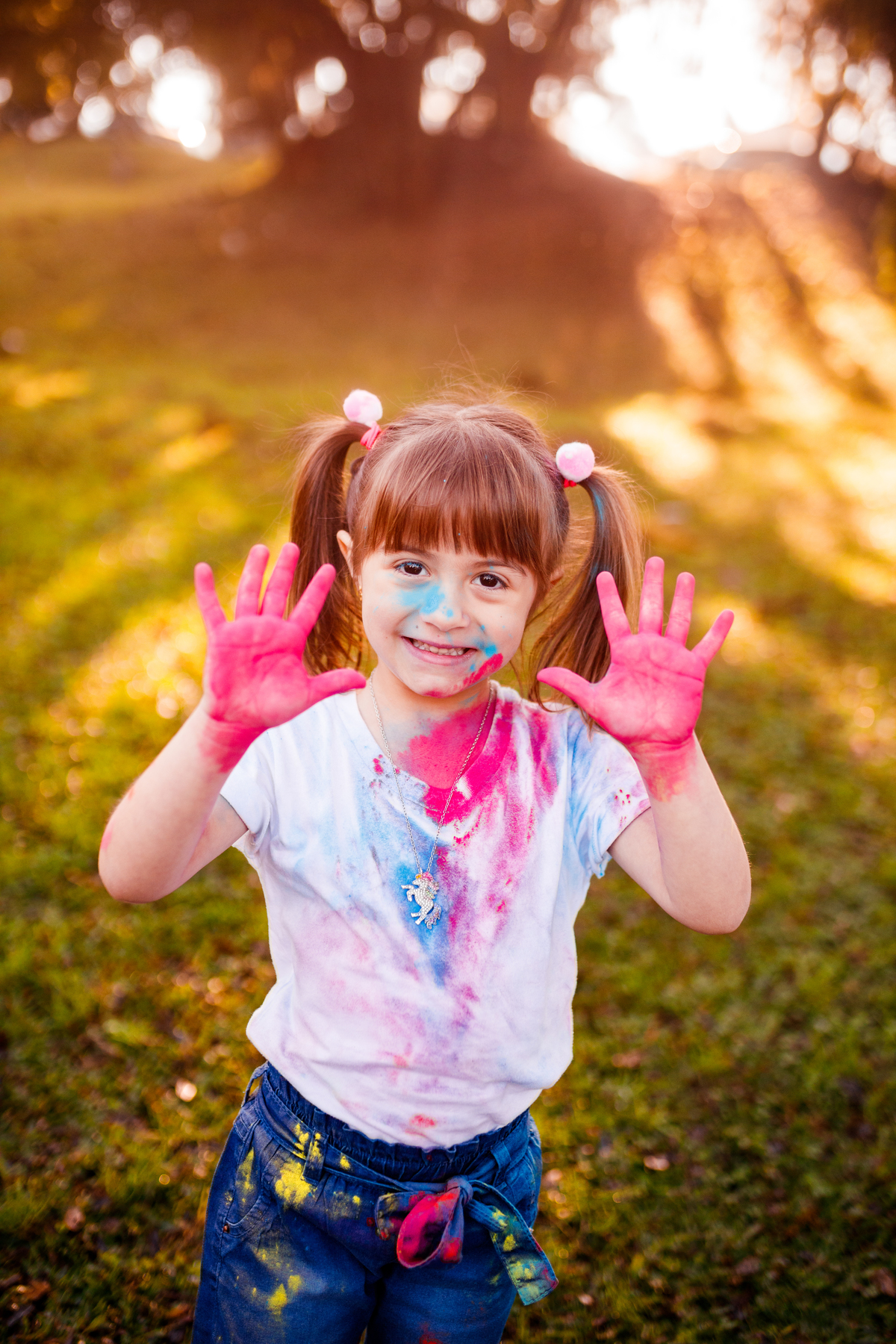 Fotografa familia Curitiba - externo com cores pó colorido California donuts