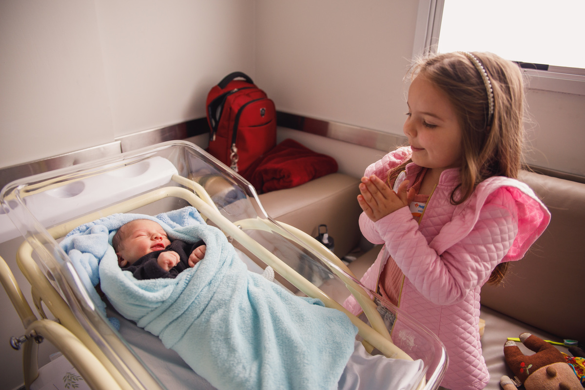Fotografa familia Curitiba - nascimento hospital santa Brigida menino