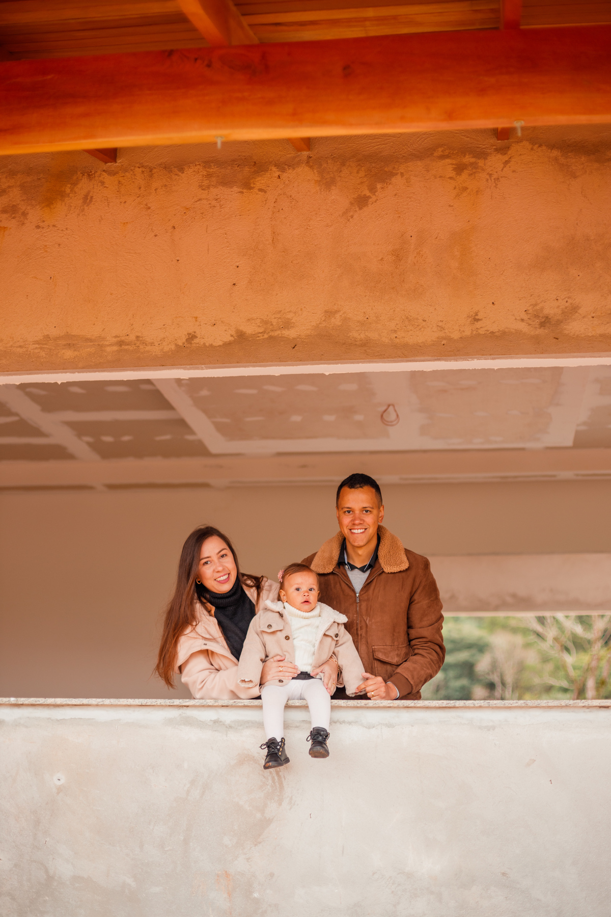 Fotografa familia Curitiba - ensaio bebê casa reforma campo magro
