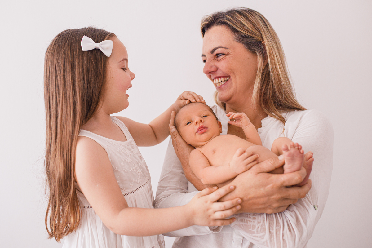 Fotografa familia Curitiba - Newborn bebe estudio menino