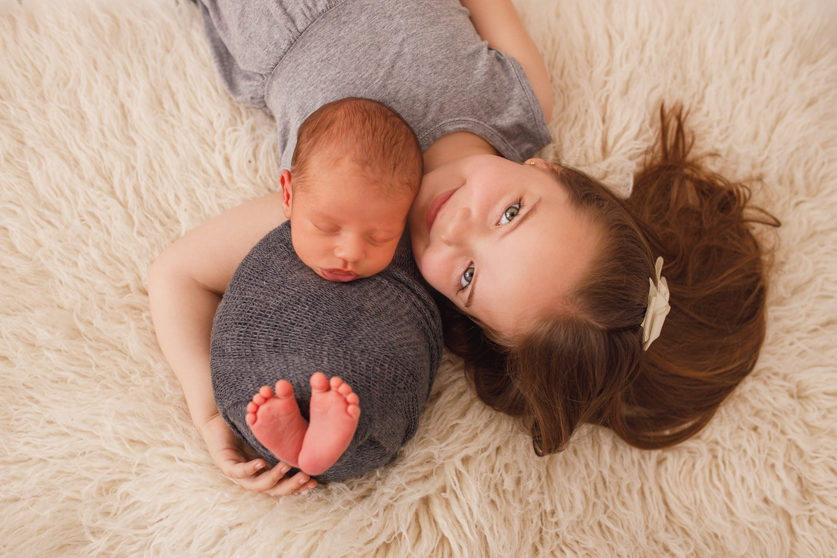 Fotografa familia Curitiba - Newborn bebe estudio menino