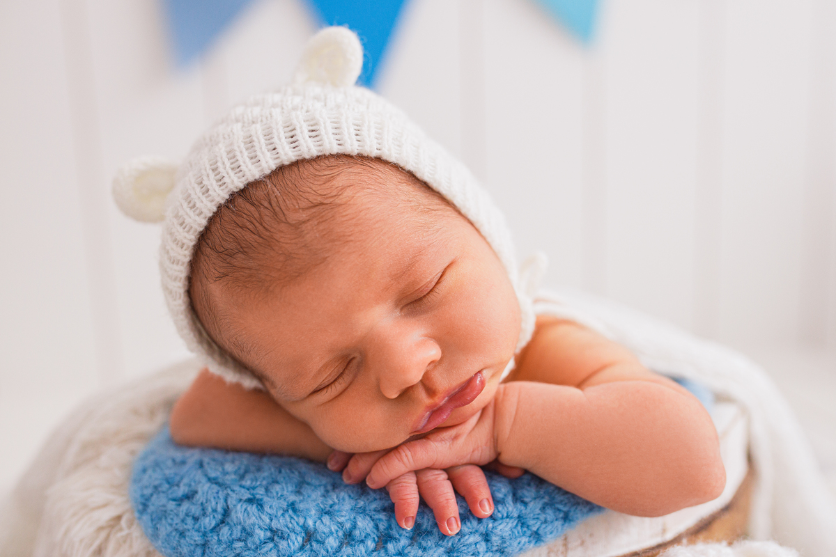 Fotografa familia Curitiba - Newborn bebe estudio menino