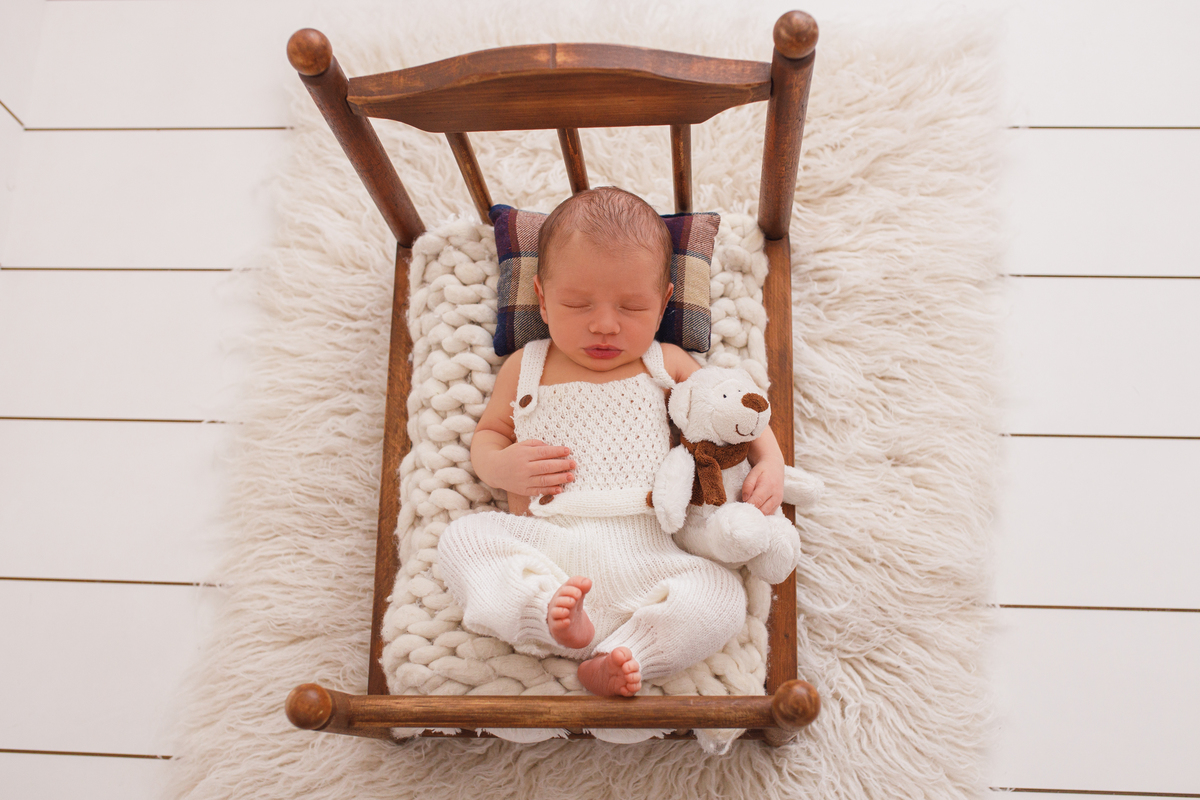 Fotografa familia Curitiba - Newborn bebe estudio menino