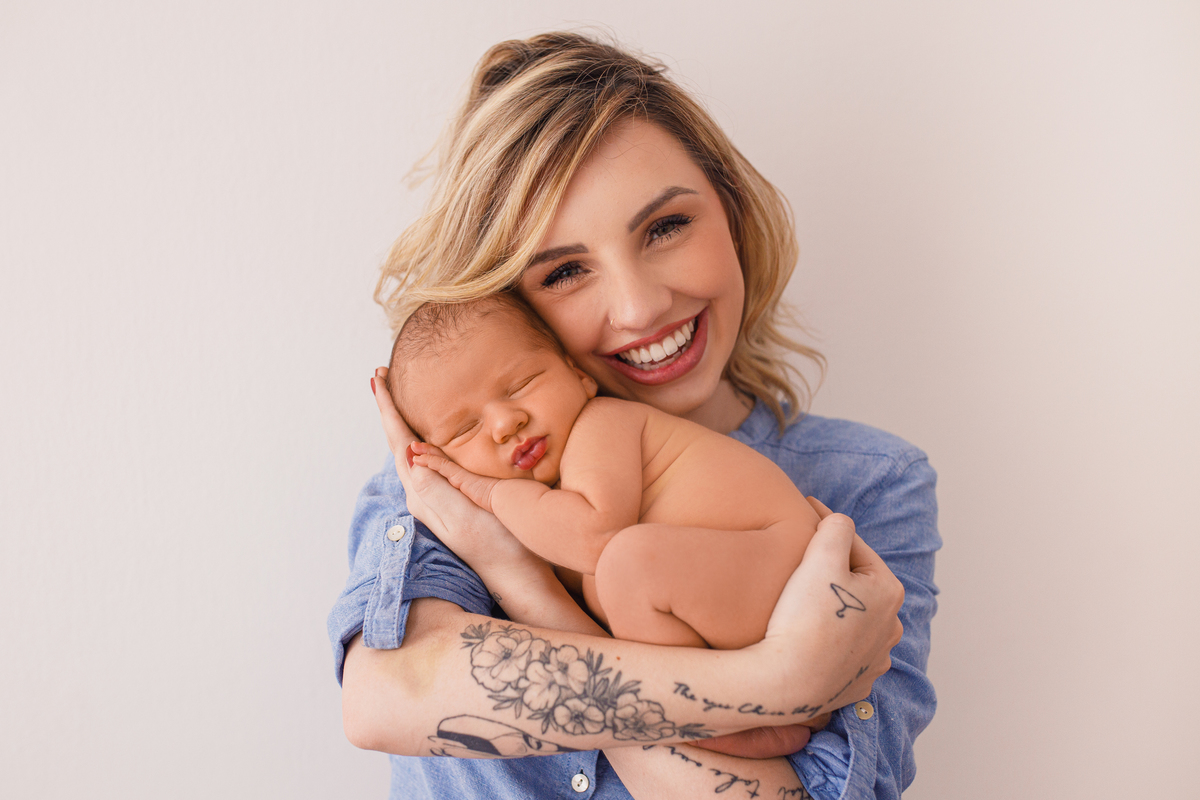Fotografa familia Curitiba - Newborn bebe estudio menino