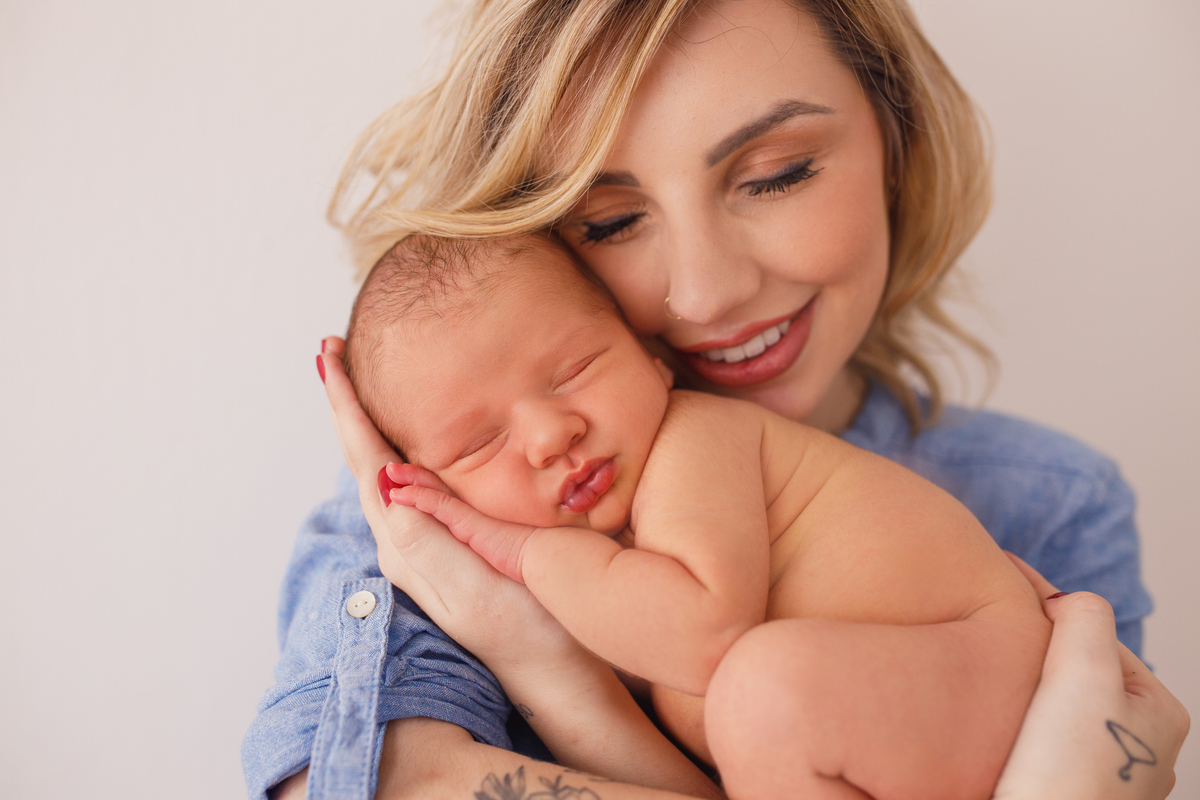 Fotografa familia Curitiba - Newborn bebe estudio menino