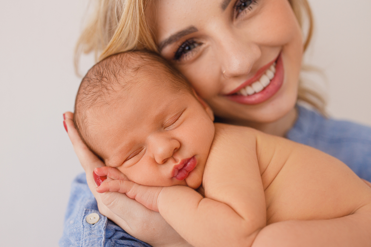Fotografa familia Curitiba - Newborn bebe estudio menino