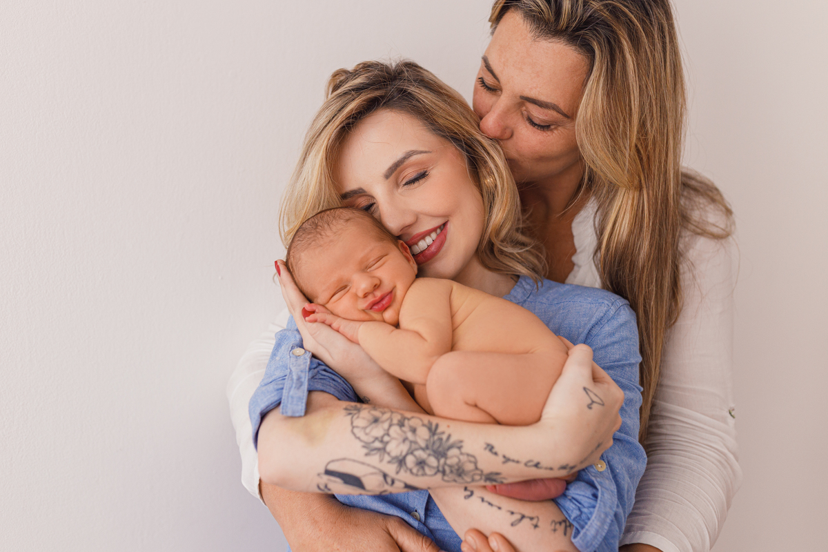 Fotografa familia Curitiba - Newborn bebe estudio menino