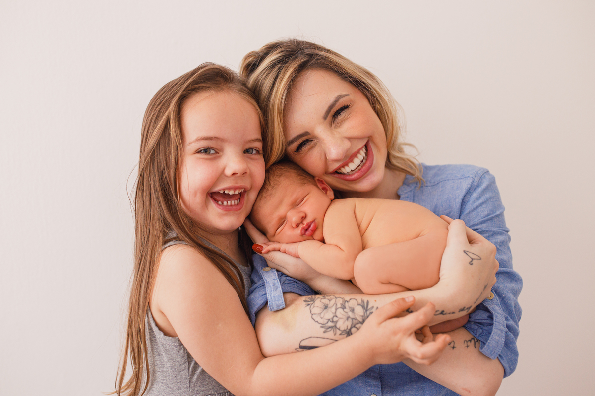 Fotografa familia Curitiba - Newborn bebe estudio menino