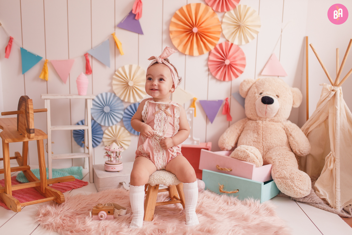 ensaio bebe menina estudio - fotografa familia curitiba