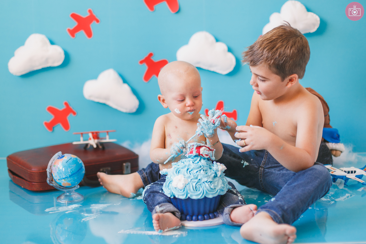 Smash the Cake Bernardo - fotografa familia Curitiba