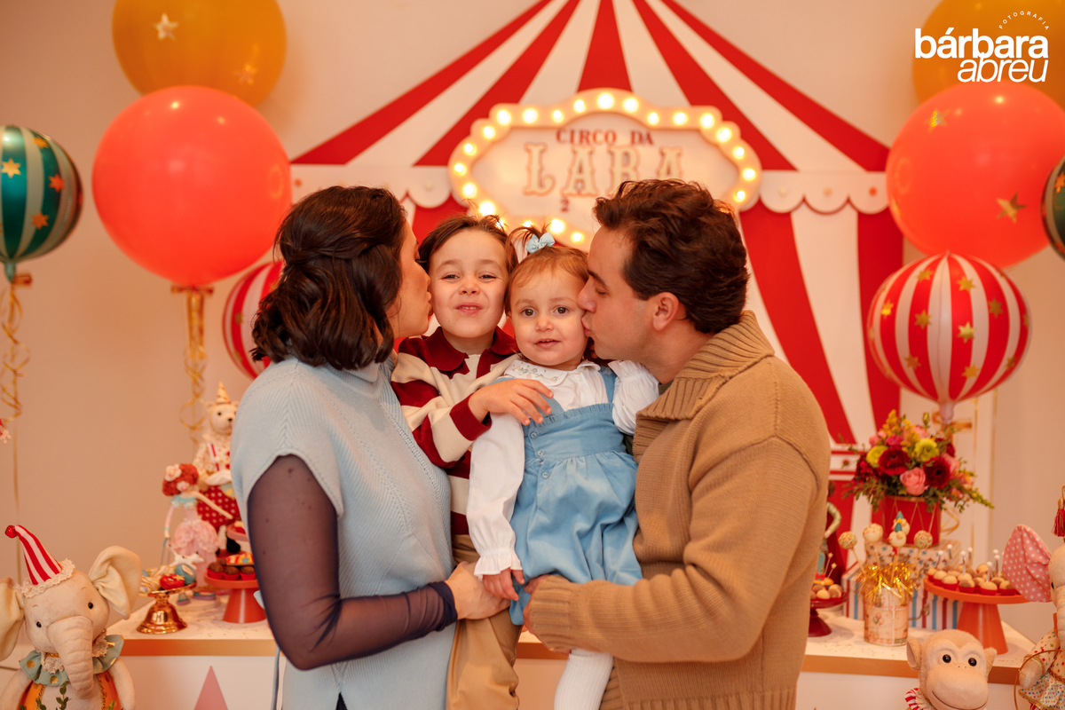 fotografa da familia curitiba - aniversario menina circo