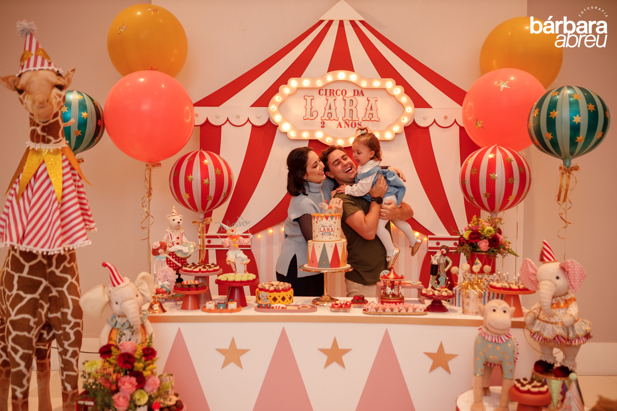 fotografa da familia curitiba - aniversario menina circo