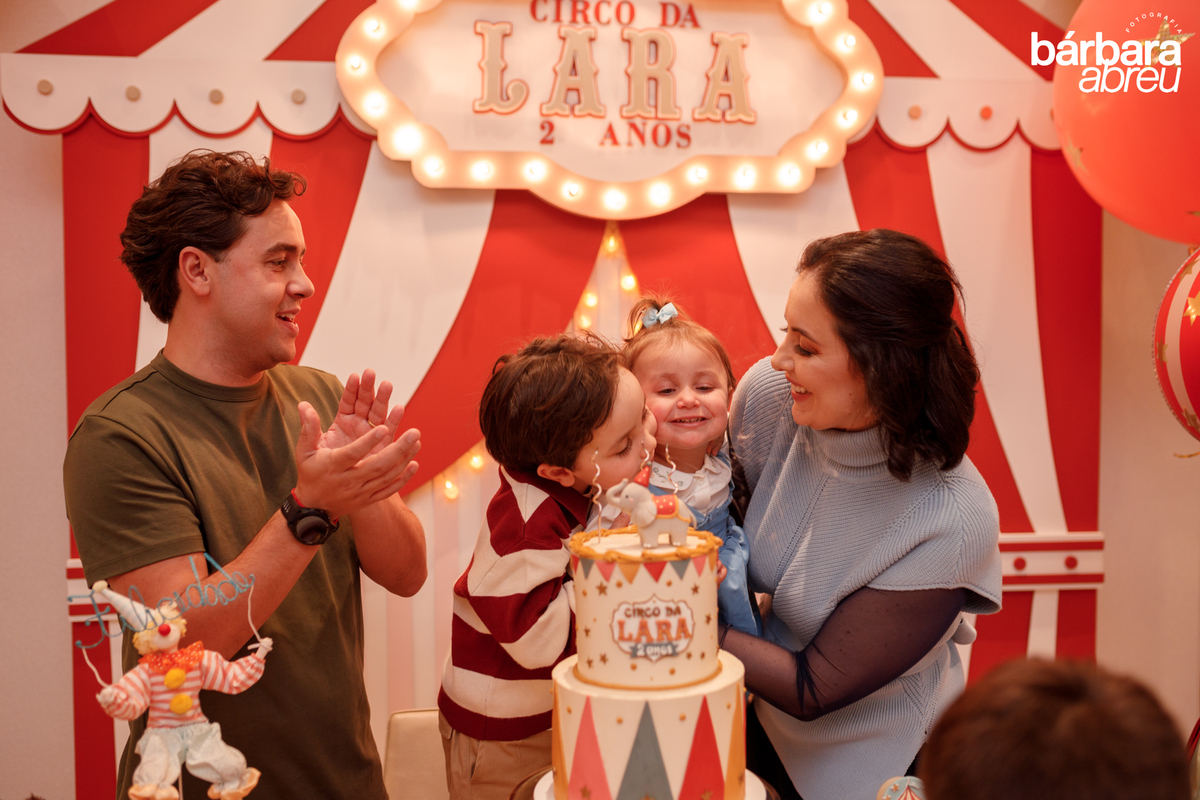 fotografa da familia curitiba - aniversario menina circo