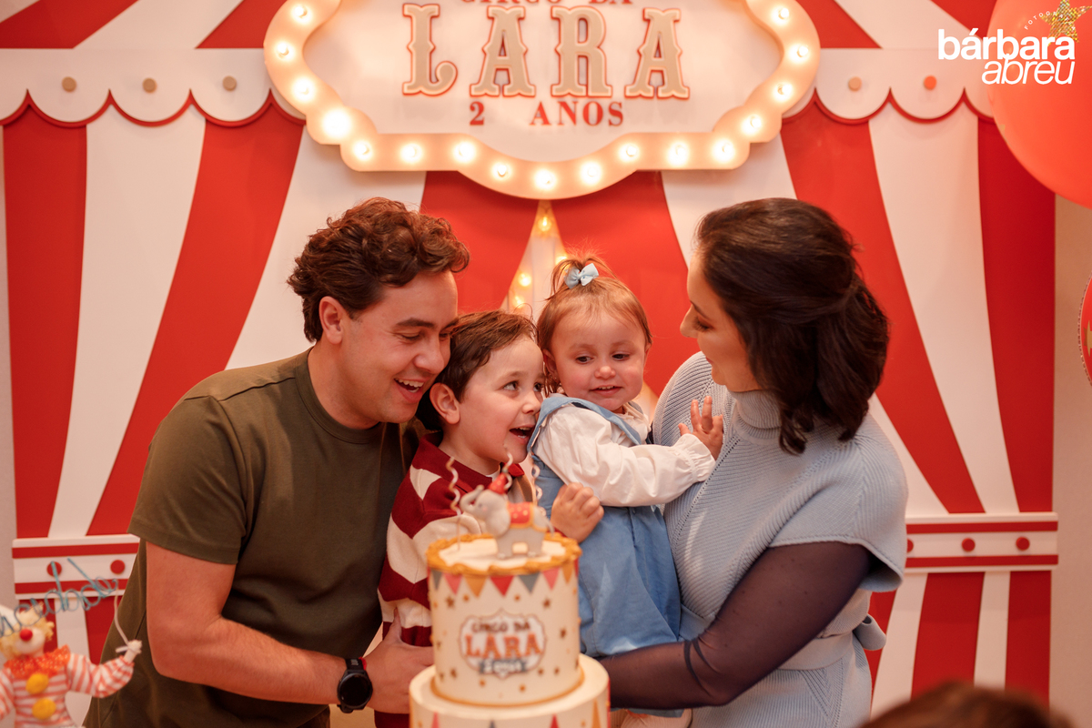 fotografa da familia curitiba - aniversario menina circo
