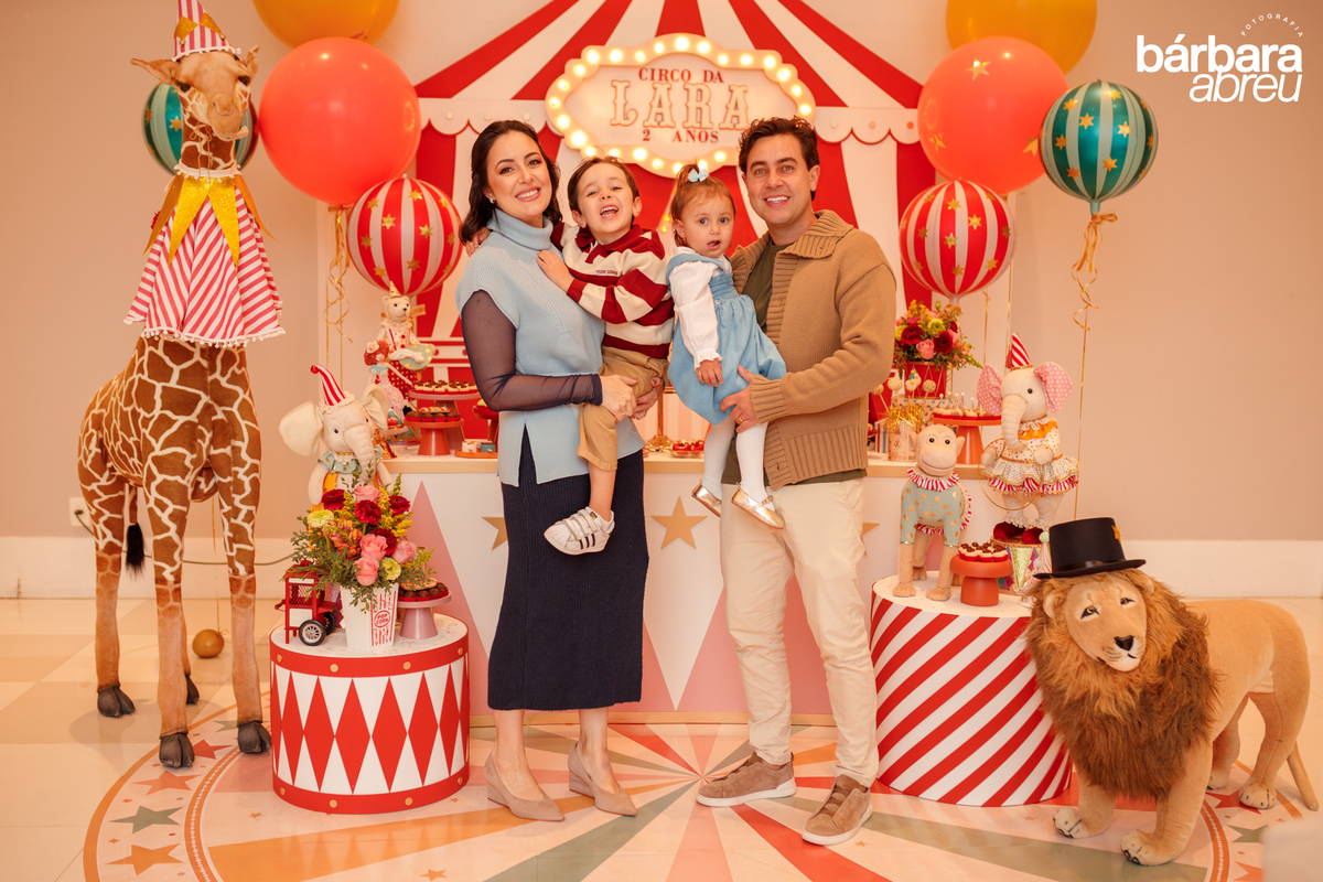 fotografa da familia curitiba - aniversario menina circo