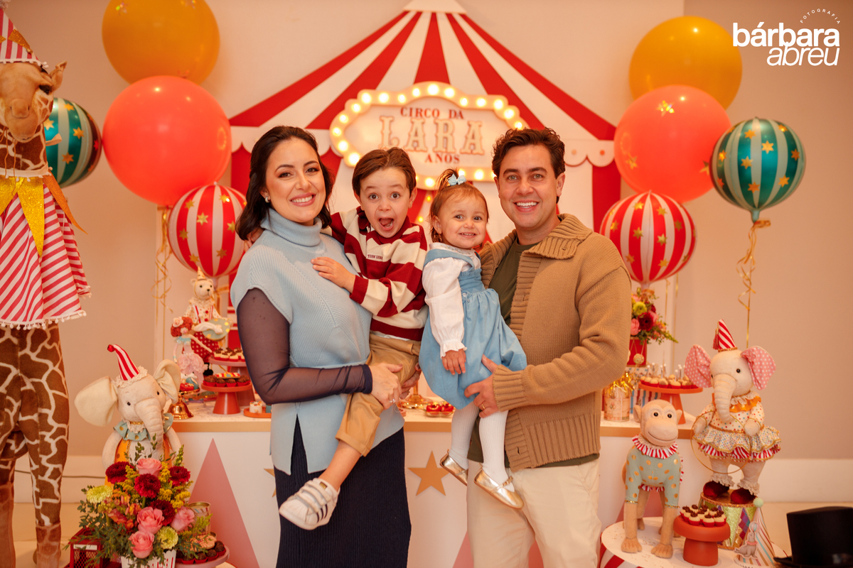 fotografa da familia curitiba - aniversario menina circo