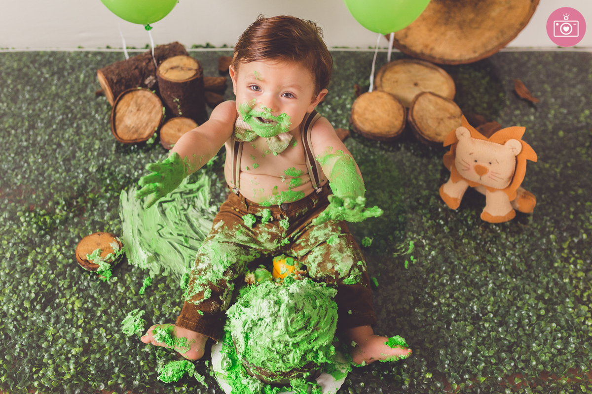 fotografia familia curitiba - smash the Cake Leo