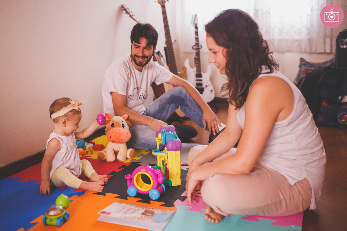 fotografia de familia de curitiba - ensaio de familia lifestyle Clarice 9 meses