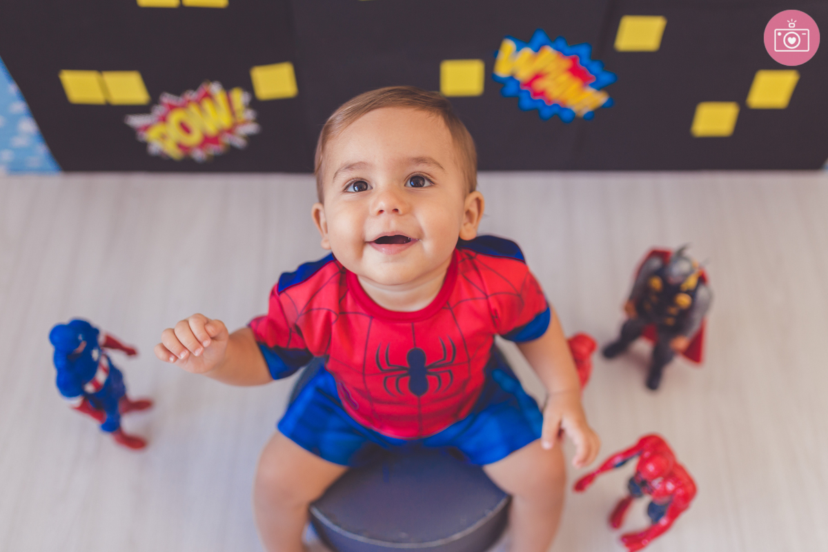 fotografia de familia curitiba - smash the Cake Caleb 12 meses