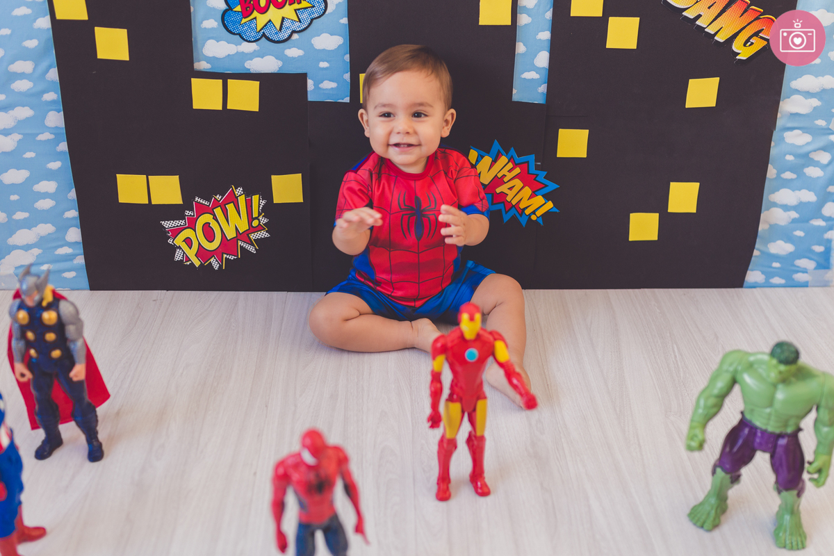 fotografia de familia curitiba - smash the Cake Caleb 12 meses