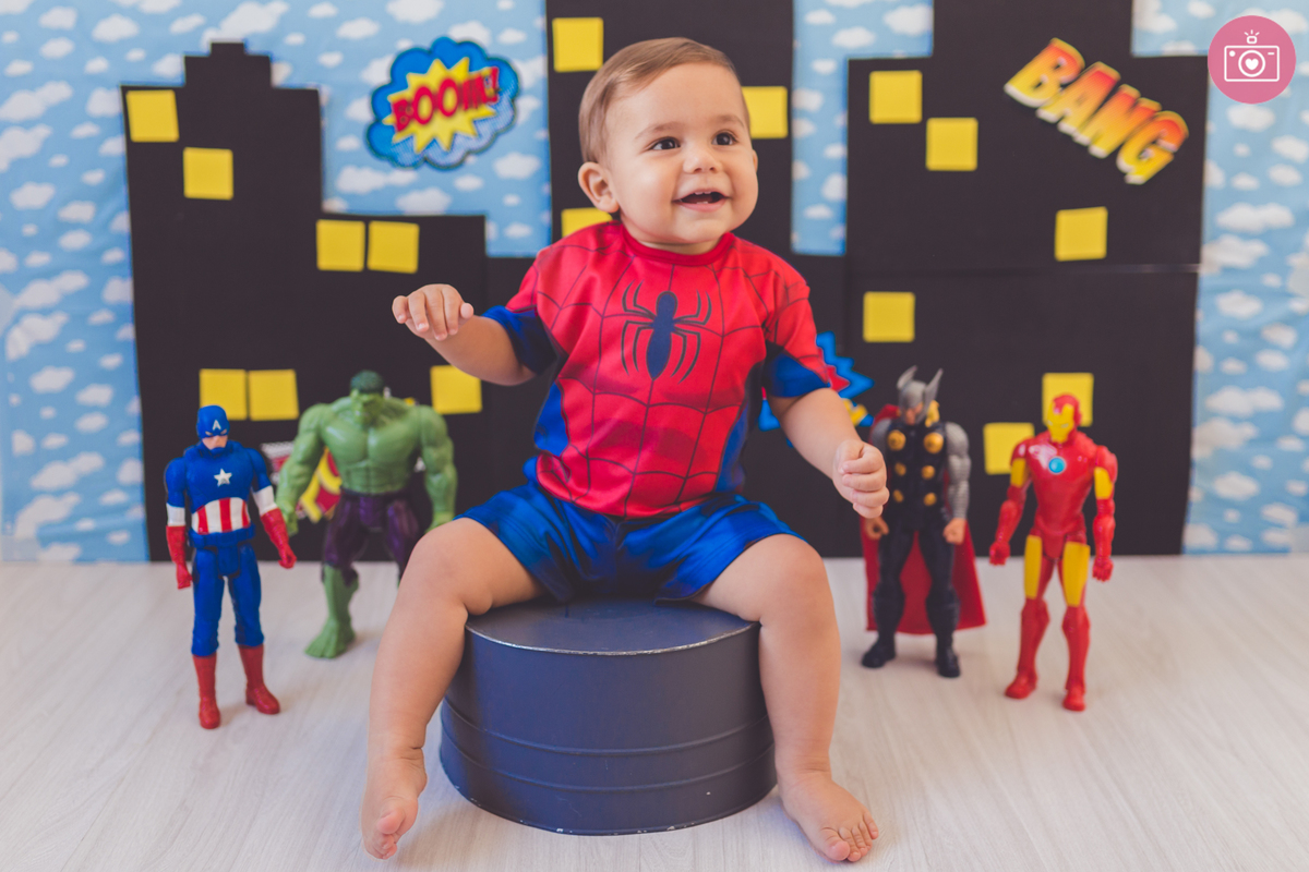 fotografia de familia curitiba - smash the Cake Caleb 12 meses