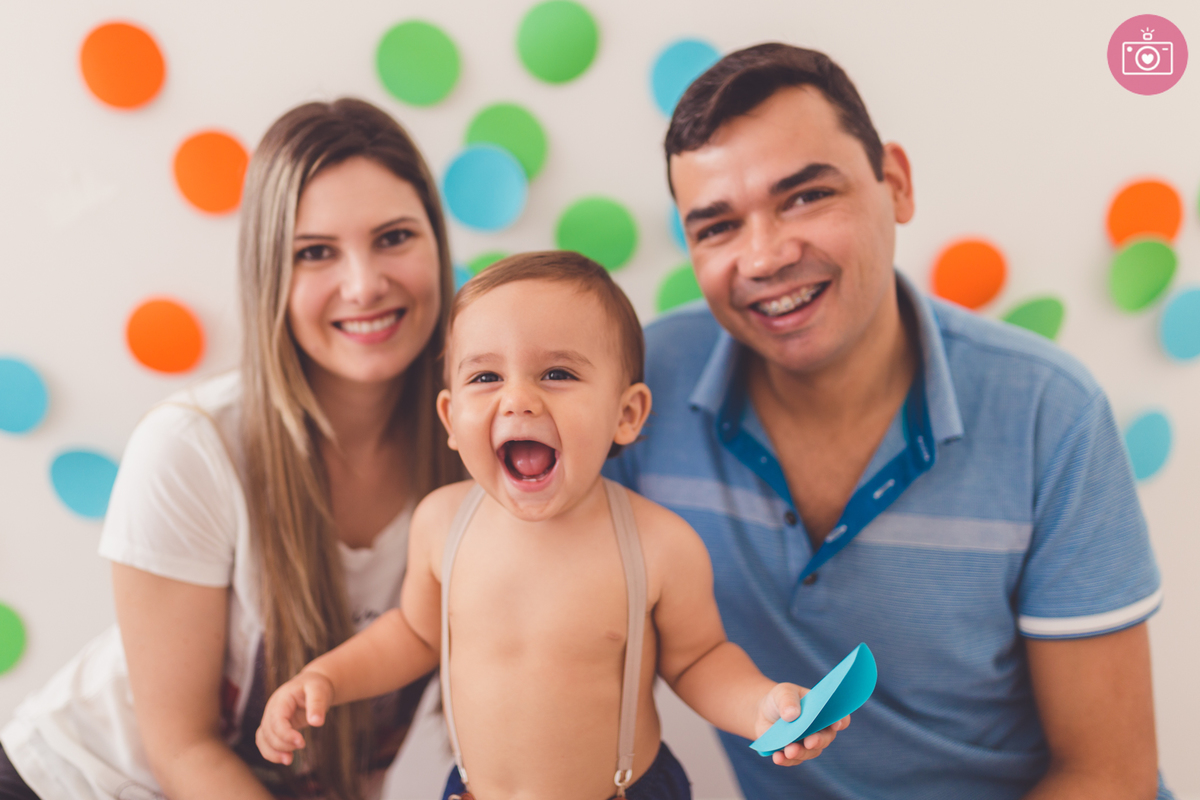 fotografia de familia curitiba - smash the Cake Caleb 12 meses