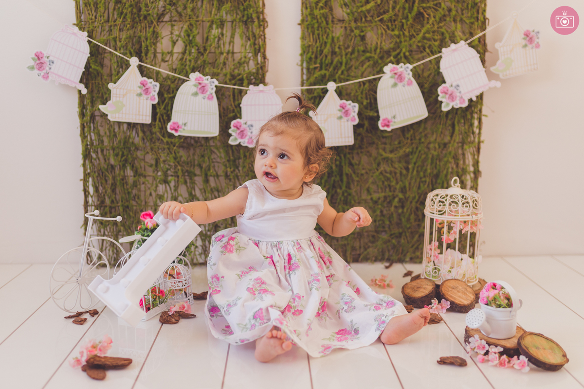 fotografa familia curitiba - ensaio smash the cake Sarah - bolo