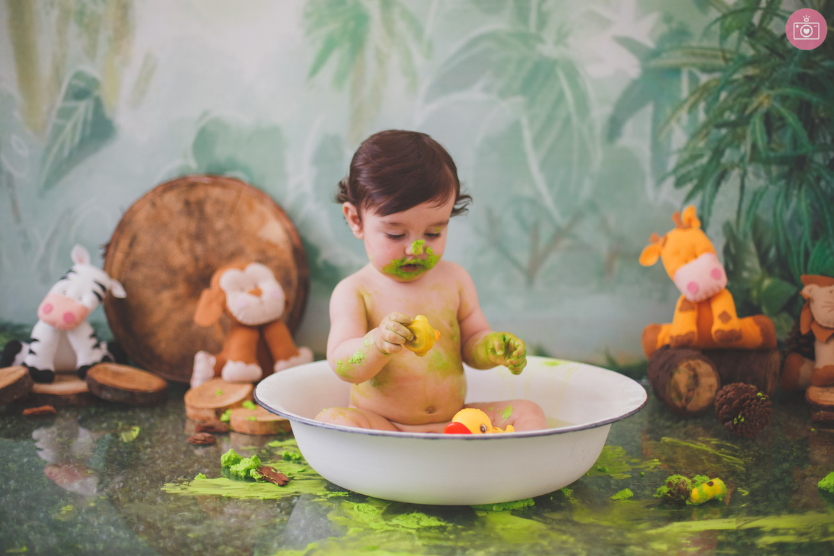 fotografa familia curitiba - smash the cake Davi estudio