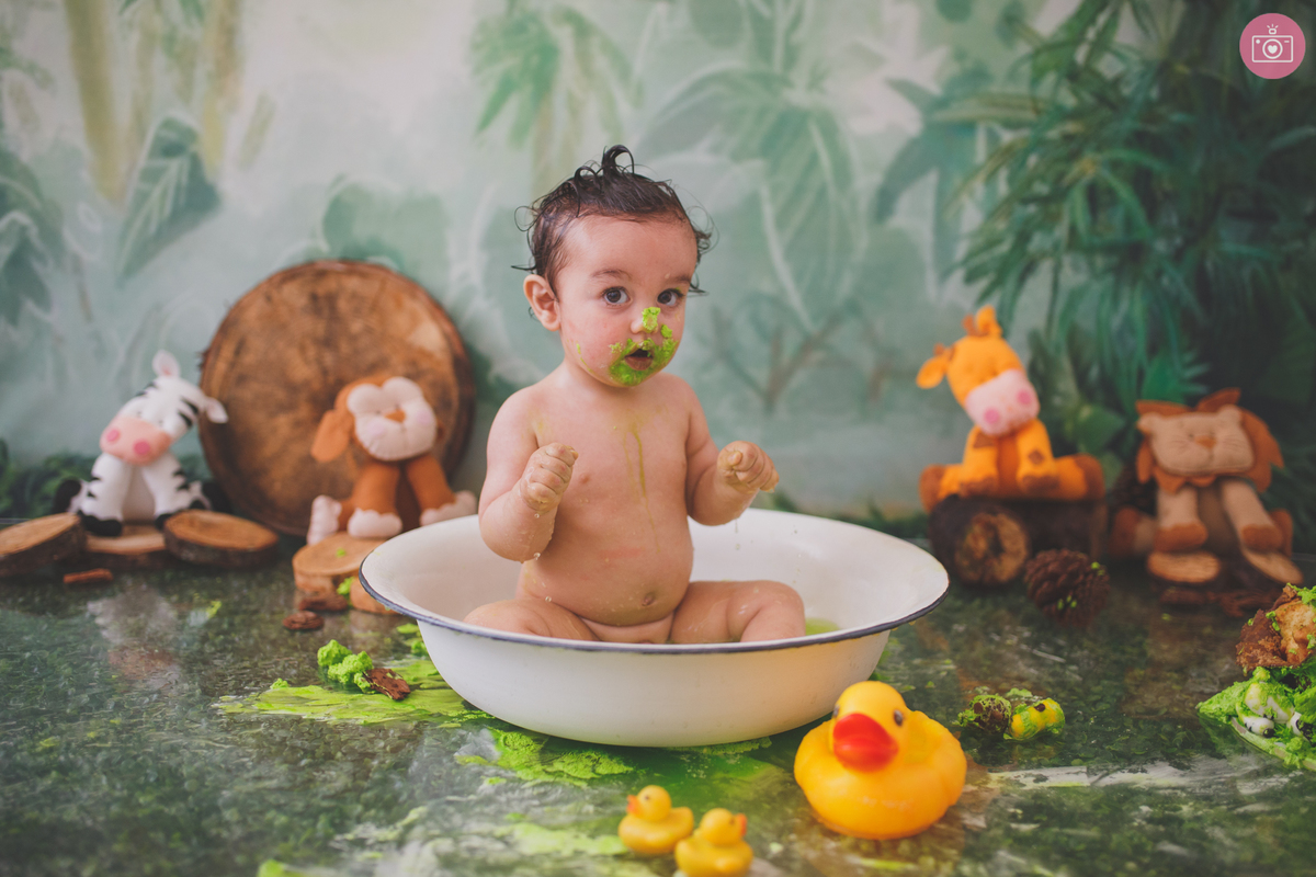 fotografa familia curitiba - smash the cake Davi estudio