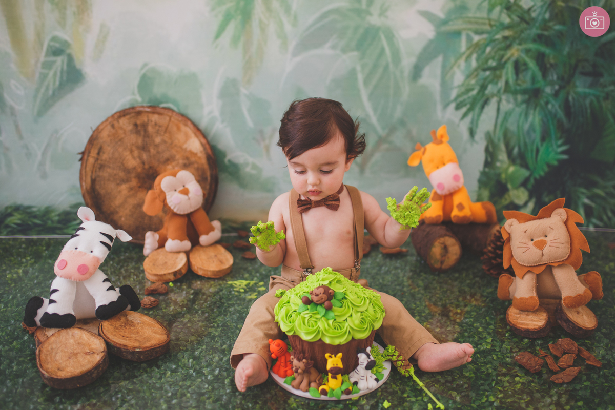 fotografa familia curitiba - smash the cake Davi estudio