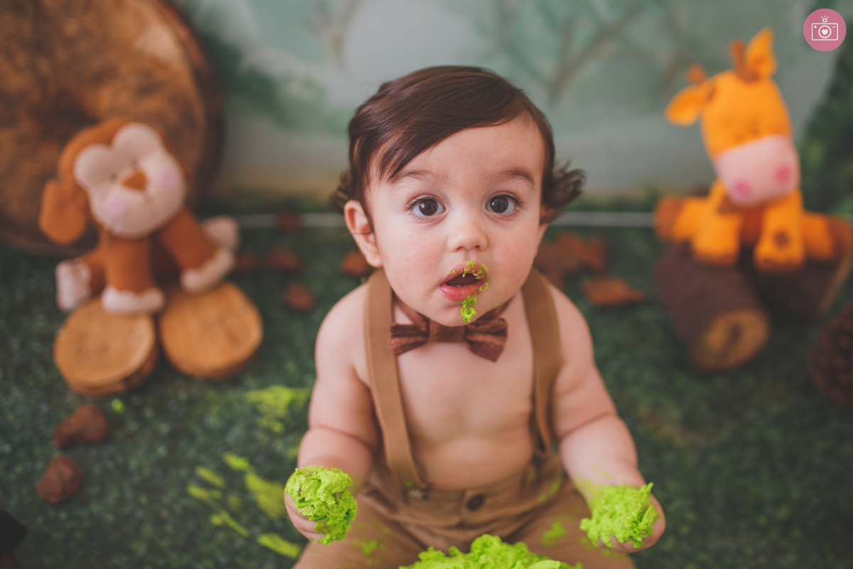 fotografa familia curitiba - smash the cake Davi estudio